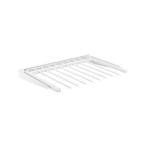 Flexi Storage Home Solutions 600 x 60 x 470mm White Double Slot Sliding Pants Rack