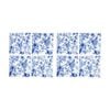 2x 4pc Lvd Decorative Hamptons Ceramic Square Drink Coasters Home Decor 10x10cm