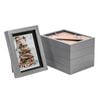 Nicola Spring Acrylic 3d Box Photo Frames With 4" X 6" Mounts - 5" X 7"  - Grey - Pack Of 5
