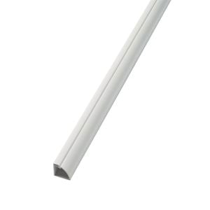 D-Line Conduit Trunking 22x22mm 1/4round 2.0m White