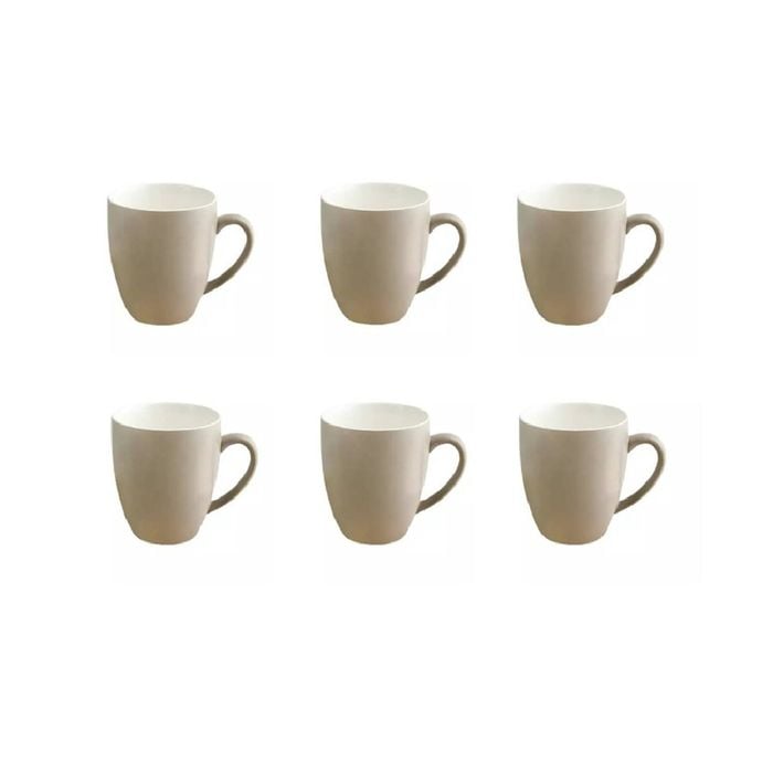 Trenton Bevande Coffee Mug 400ml Set 6 - Stone Brown