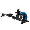 Advwin Foldable Water Rowing Machine for Home Use with Wheels & Comfortable Seat Cushion, Smooth & Compact, 120kg Capacity