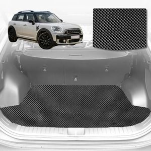 6D Diamond Car Boot Mat for MINI Countryman (F60)2017-2023-Cargo Mat-Black-Outback GT