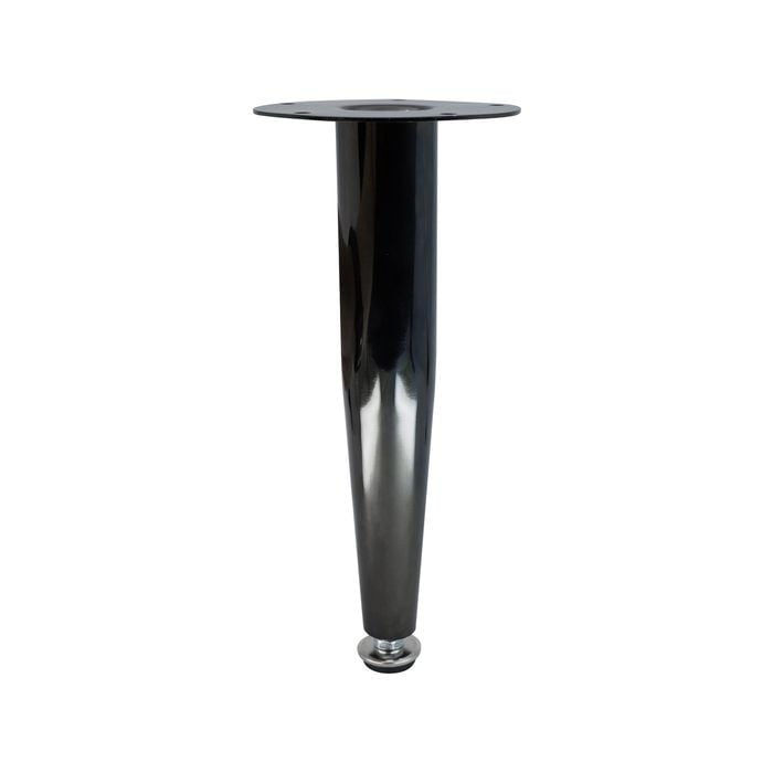 Adoored 230mm Black Nickel Tapered Metal Leg Furniture