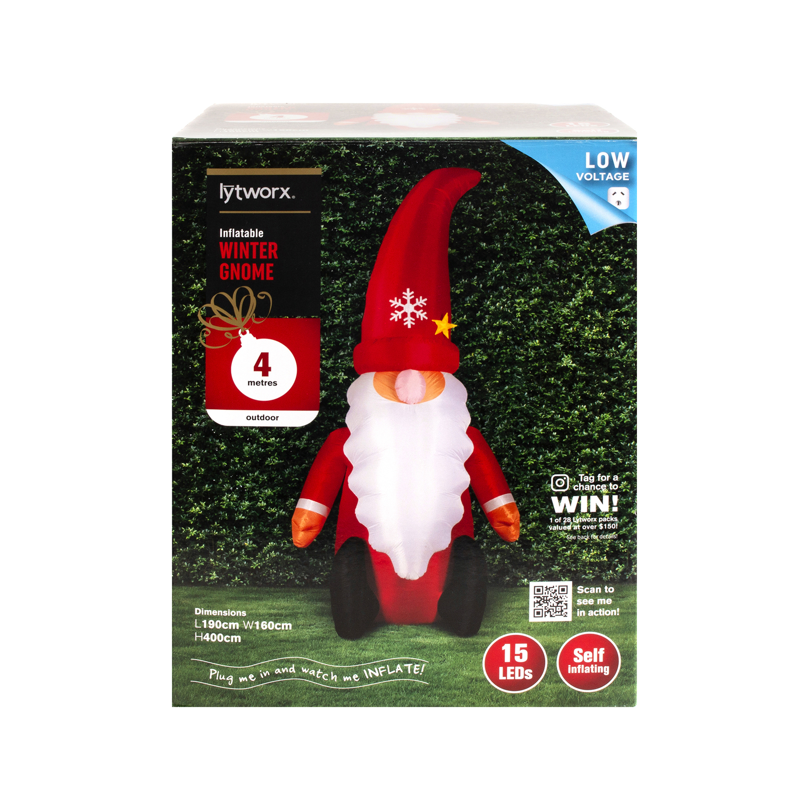 Lytworx 4m Inflatable Winter Gnome product image