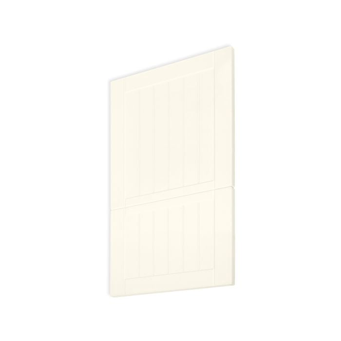 Kaboodle 400mm Antique White Country 2 Drawer Wastebin Panels