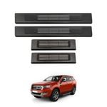 AUSGO Black ABS Door Sill Protector for Ford Everest 2015-Onwards Scuff Plate Cover