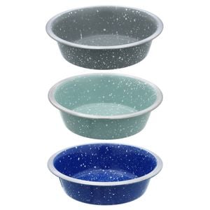 3x Paws & Claws Savoy 400ml/12.5cm Stainless Steel Dog Bowl Asst