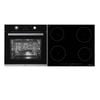 Parmco Pack PPB10I  I 600mm 10 Function Black Oven + 600mm 4 Element Black Induction Cooktop
