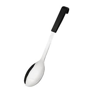 Vogue Serving Spoon Black Handle Stainless Steel 340mm