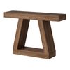 Oikiture Console Table Hallway Narrow Sofa Table Entryway Display Shelf Walnut
