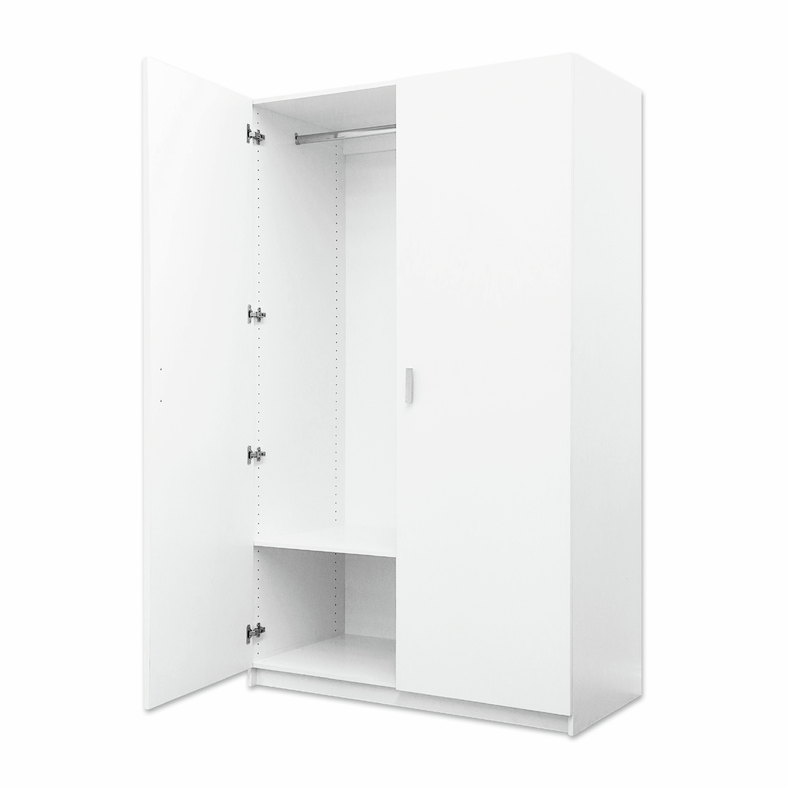 Bedford 2000 x 1200 x 600mm White 2 Door Wardrobe Unit product image