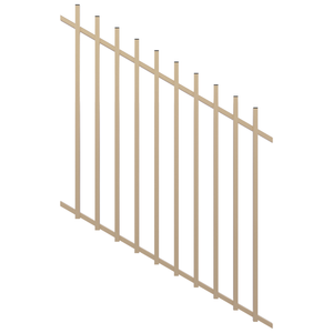 ProtectorAl 350 - 1200 x 1200mm Primrose Raked 16-30º Radiator Pool Fence Panel
