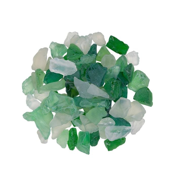Tuscan Path 1kg 17-19mm Frosted Green Gems