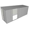 Build-a-Shed 1.5 x 5.2 x 2m Double Sliding Side Door Skillion Shed - Zinc