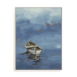 Artey | Set Sail 7 - Framed Canvas - White Frame - 90 x 120cm