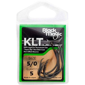 Black Magic KLT Teflon Coated Fishing Hook Small Pack 5/0