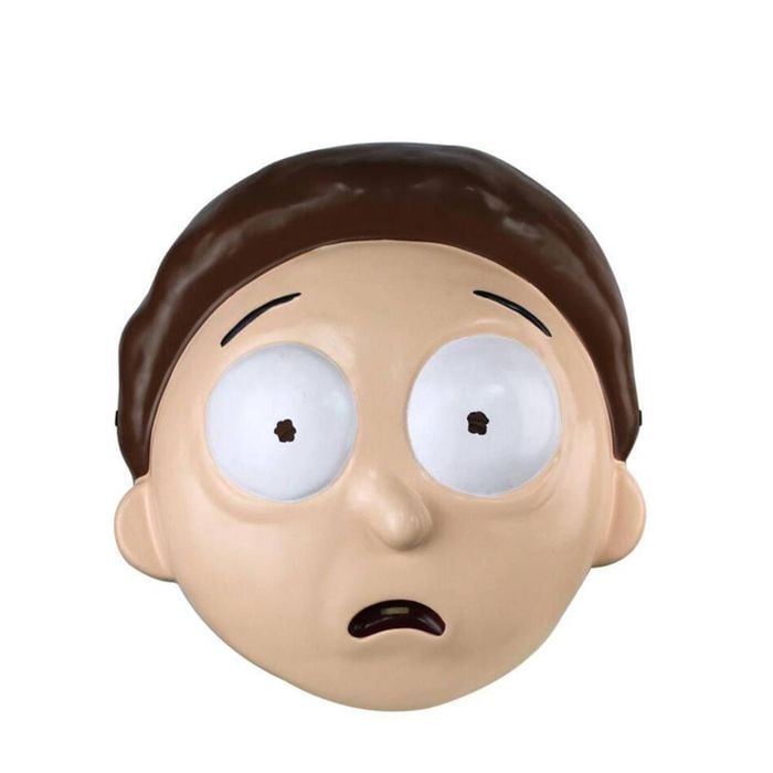 Morty Vacuform Mask Rick and Morty Half Face Halloween Costume Accessory, ONE-SIZE