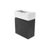 Stein 480 x 240 x 450mm Black Select Wall Hung Handleless Compact Vanity