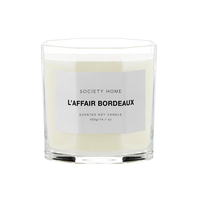 Society Home L’affair Bordeaux Scented Soy Candle