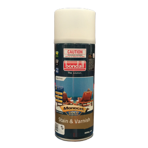 Bondall 300g Jarrah Monocel Gold Marine Grade Stain and Varnish Aerosol