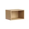 Kaboodle 600-699mm Honey Oak Customisable Deep Slimline Open Shelf