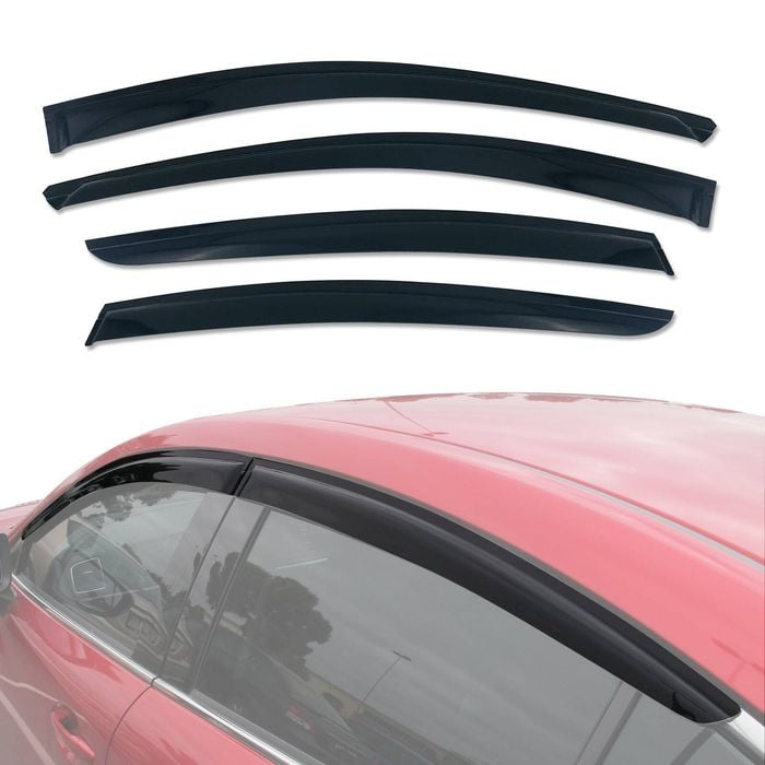 AUSGO Weather Shields for Mazda 6 sedan 2012-Onwards Weathershields Window Visors Wind Deflectors