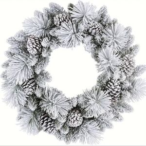 Lifebay Classic Halloween Autumn Frosted Pine Wreath