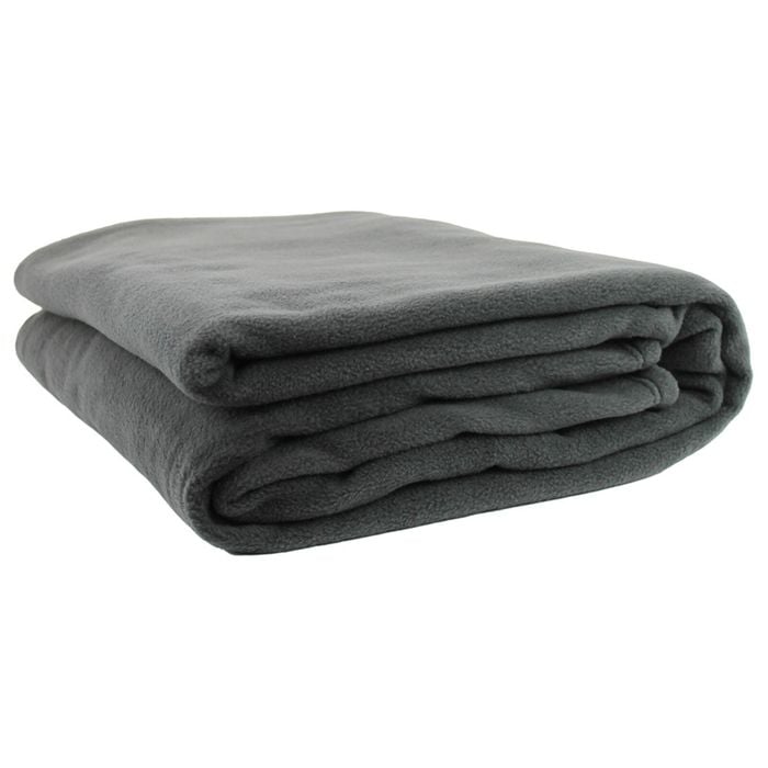 Jason Commercial King Bed Polar Fleece Blanket 275x255cm Charcoal