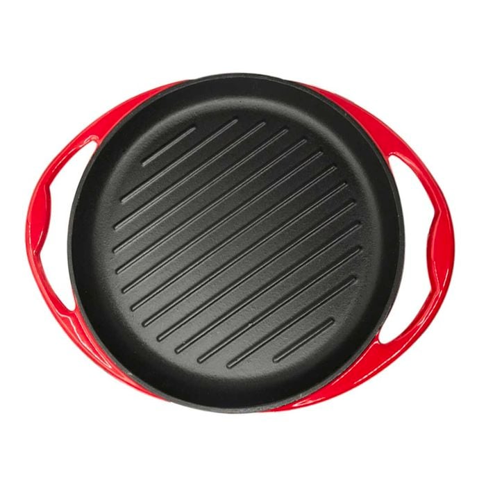 SOGA 26cm Enamel Cast Iron Frypan