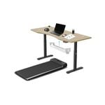 Lifespan Fitness WalkingPad M2 Treadmill with ErgoDesk Automatic Oak Standing Desk 1800mm + Cable Management Tray