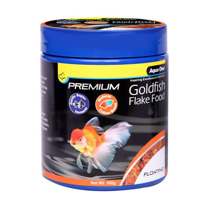 Aqua One Premium Goldfish Flakes 100g (26203)