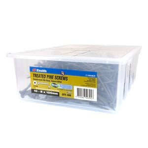Zenith 10-8 x 100mm Tufcote® Countersunk Rib Head Treated Pine Screws - 500 Pack