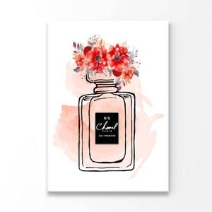 Red Black Perfume Print 100% Australian Made 60 x 90cm (Acrylic)