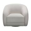 Cleopatra 1 Seater Swivel Fabric Sofa Lounge Linen Grey