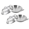 SOGA 2X 3-Ply Stainless Steel Wok with Lid 42cm