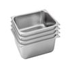 SOGA 4 Pack Gastronorm GN Pan 1/2 Stainless Steel Tray 20cm Deep