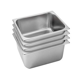 SOGA 4 Pack Gastronorm GN Pan 1/2 Stainless Steel Tray 20cm Deep