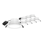 Click Dimmable Flush Face LED Downlight 8W 8 Pack 