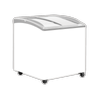 Exquisite Curved Glass Display Chest Freezers with 3 Baskets with LED