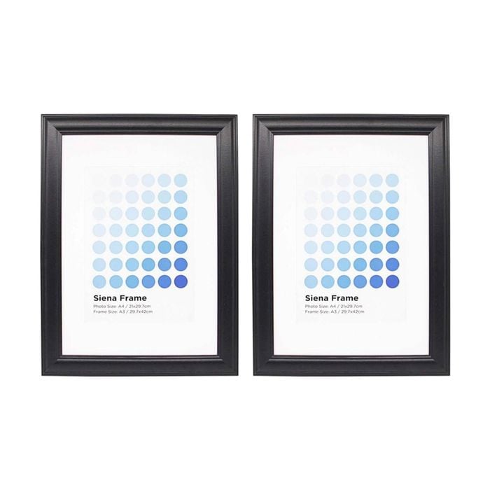 2PK Braz A3 Siena Image Photo Document Display Frame 29.7x42cm Black