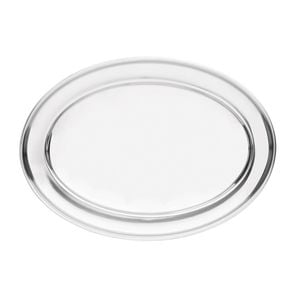 Olympia Service Tray Stainless Steel Oval 220mm Serving Platter Catering Kitchenware