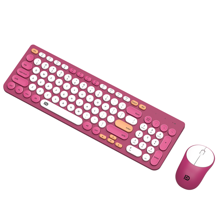 Wireless Keybaord Optical Mouse Combo Nano USB - Red