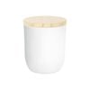 White Soy Wax Scented Candle - 130g - Coconut & Lime - Fruity Summer Scent in Glass Jar - Long Burn Fragrance
