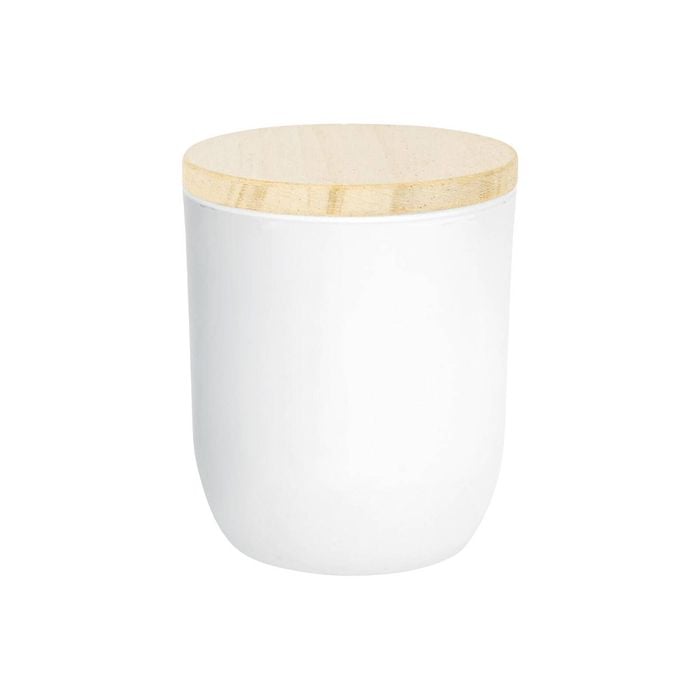 White Soy Wax Scented Candle - 130g - Coconut & Lime - Fruity Summer Scent in Glass Jar - Long Burn Fragrance