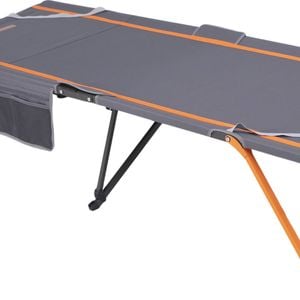 Wildtrak Easy Up 200x80cm Stretcher Outdoor Camping Single Bed W/ Carry Bag Grey