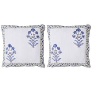 2PK LVD Cotton Quilted Square Cushion/Piilow 55cm - Layla