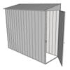 Build-a-Shed 0.8 x 2.3 x 2m Skillion Single Hinged End Door Shed - Zinc
