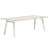 FurnitureOkay Capri Sintered Stone Outdoor Dining Table (220x100cm) - White
