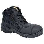 Hard Yakka Size 10 Black Side Zip Slate Safety Boot - Size 10